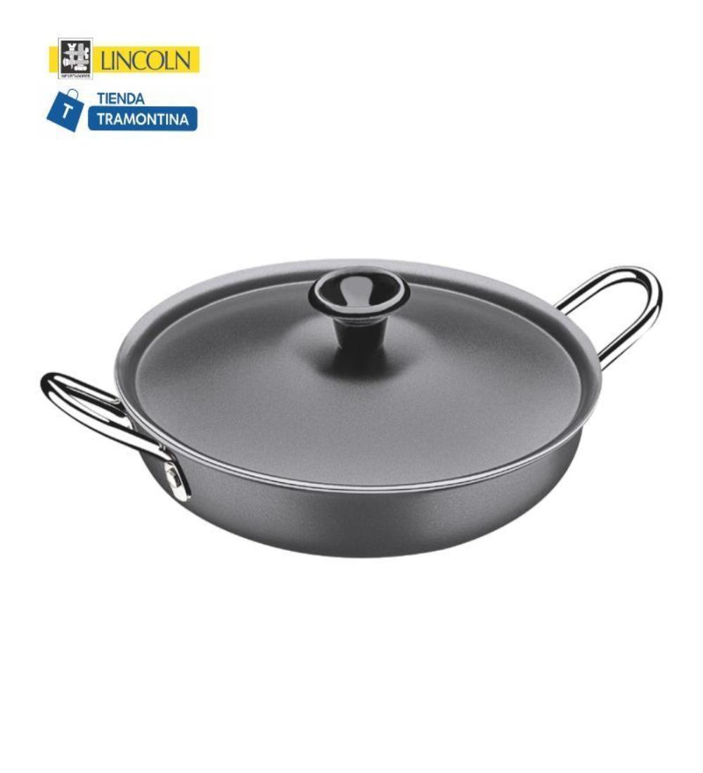 SARTEN ASA CON TAPA TURIM Tramontina 14cm